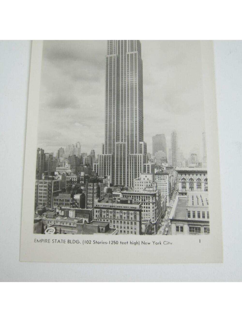 Real Photo Postcard RPPC New York City Empire State Building Vintage RARE - Picture 10 of 12